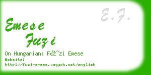 emese fuzi business card
